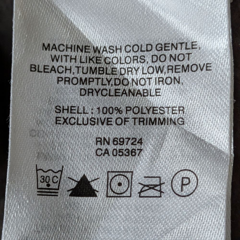 Columbia Men's Dark Gray/Brown Fleece Jacket - Picture 3 of 3